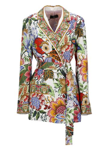Etro Printed Silk Night Gown - Etro - Modalova