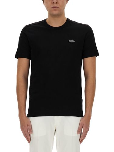 Zegna T-shirt With Logo - Zegna - Modalova