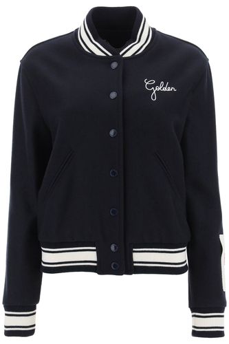 Wool Blend Bomber Jacket - Golden Goose - Modalova