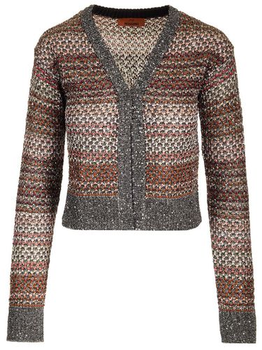 Metallic Thread Sequin Embellished Cardigan - Missoni - Modalova