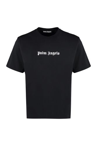 Cotton Crew-neck T-shirt - Palm Angels - Modalova