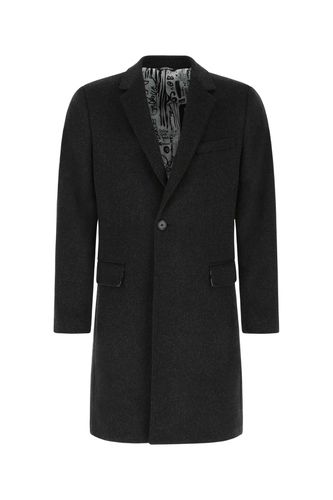 Slate Wool Blend Coat - Dolce & Gabbana - Modalova