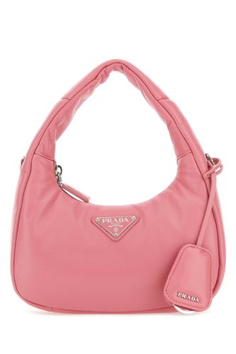 Pink Nappa Leather Mini Soft Handbag - Prada - Modalova