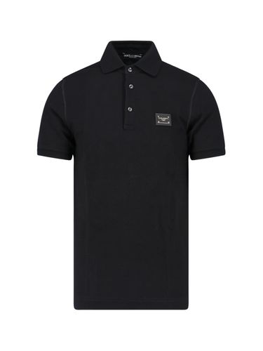 Logo Plaque Polo Shirt - Dolce & Gabbana - Modalova