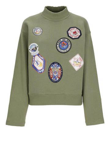 Badges Patch Knitted High-neck Sweatshirt - Kenzo - Modalova