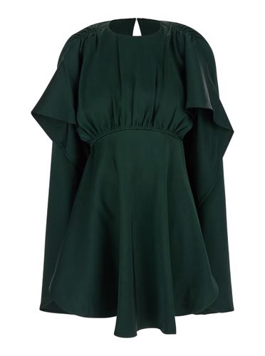 Eden Green Mini Dress With Ruched Shoulder In Viscose Woman - Zimmermann - Modalova