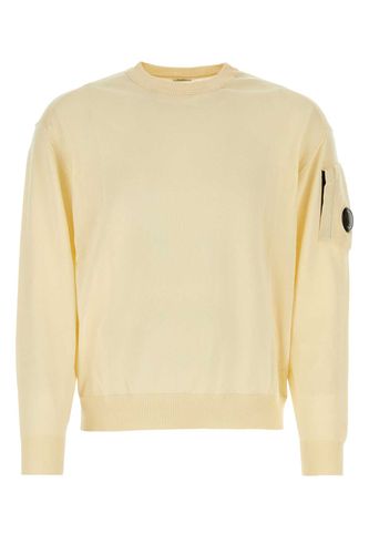 C. P. Company Pastel Yellow Cotton Sweater - C.P. Company - Modalova