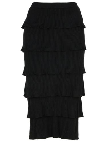 Moschino Black Virgin Wool Skirt - Moschino - Modalova