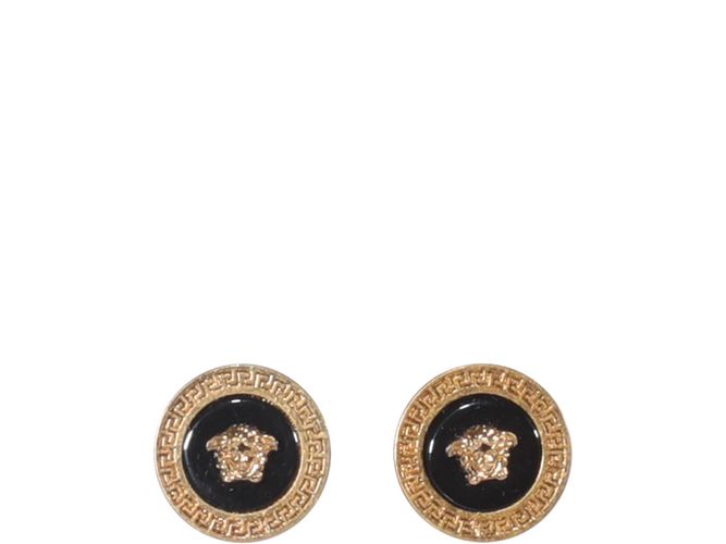 Medusa Enameled Stud Earrings - Versace - Modalova