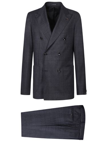 Double-breasted Wool Suit - Tagliatore - Modalova