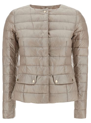 Crop Quilted Jacket In Padded Polyamide Woman - Herno - Modalova