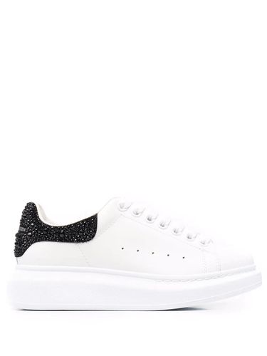 Oversized Sneakers With Strass Black Spoiler - Alexander McQueen - Modalova