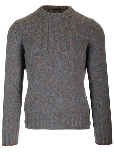 Moulinè Wool Crewneck Sweater - Barba Napoli - Modalova