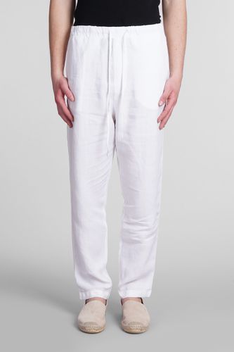 Lino Pants In White Linen - 120% Lino - Modalova