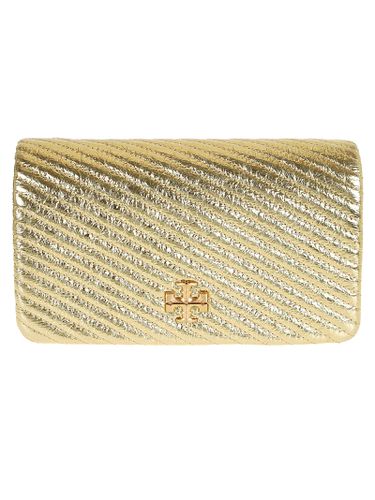 Kira Metallic Moto Quilt Chain Wallet - Tory Burch - Modalova