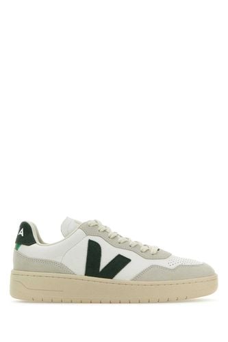 Multicolor Leather And Suede V-90 Sneakers - Veja - Modalova