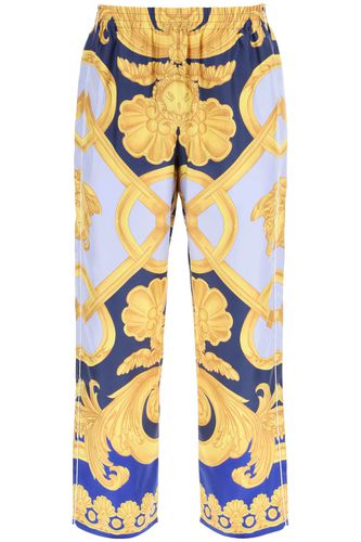 Barocco 660 Silk Pajama Pants - Versace - Modalova