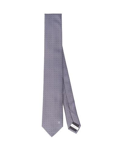 Salvatore Ferragamo Ties Grey - Ferragamo - Modalova