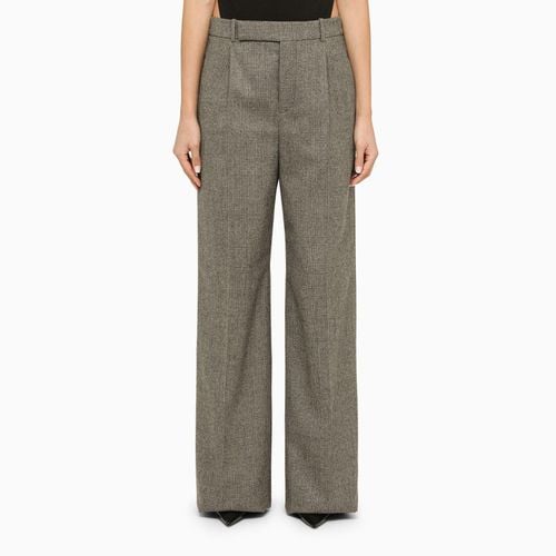 Flannel Flared Trousers - Saint Laurent - Modalova