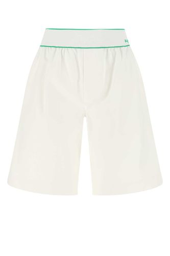 White Cotton Bermuda Shorts - Bottega Veneta - Modalova