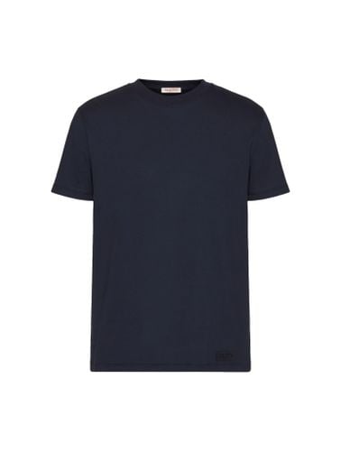 T-shirt Jersey,regular,iconic Stud Vltn Tag Jersey Cotone - Valentino Garavani - Modalova