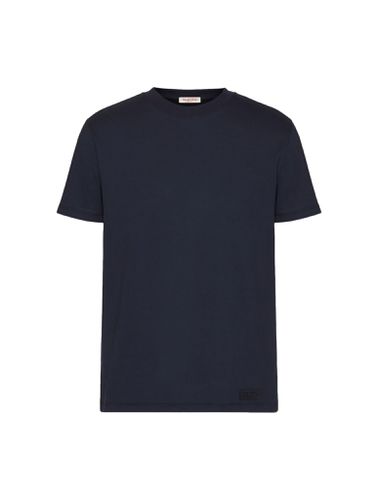 T-shirt Jersey,regular,iconic Stud Vltn Tag Jersey Cotone - Valentino Garavani - Modalova