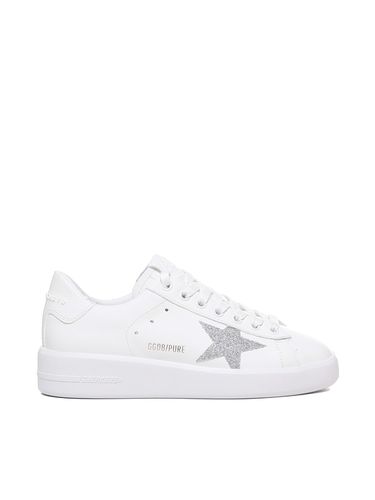 Pure New Sneakers In Leather With Contrasting Heel Tab - Golden Goose - Modalova