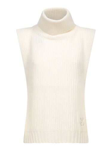 Cream Embroidered Wool Vest - Golden Goose - Modalova