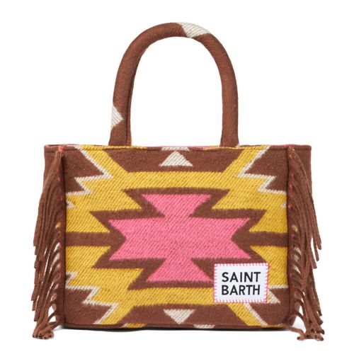 Colette Blanket Handbag With Ethnic Print - MC2 Saint Barth - Modalova