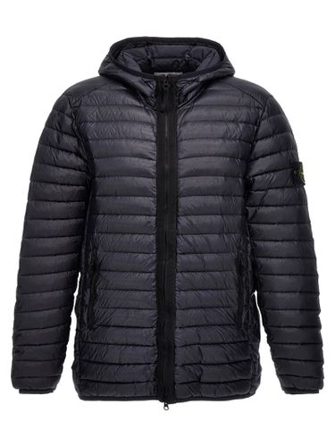 Down Jacket With Side Logo Patch - Stone Island - Modalova