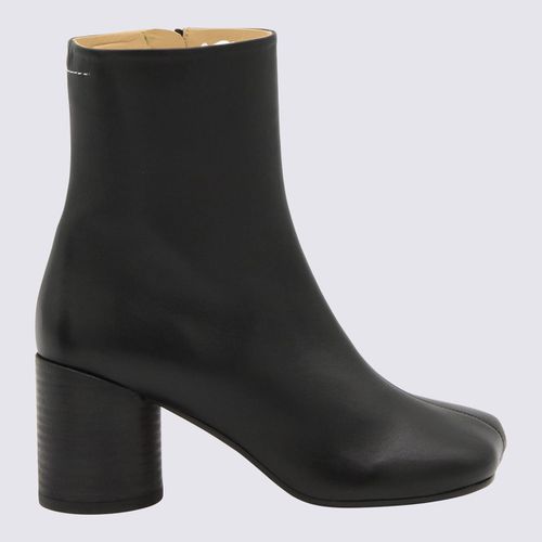 Leather Tabi Ankle Boots - MM6 Maison Margiela - Modalova