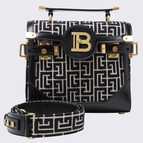 Black And Whiye B Buzz Top Hadle Bag - Balmain - Modalova