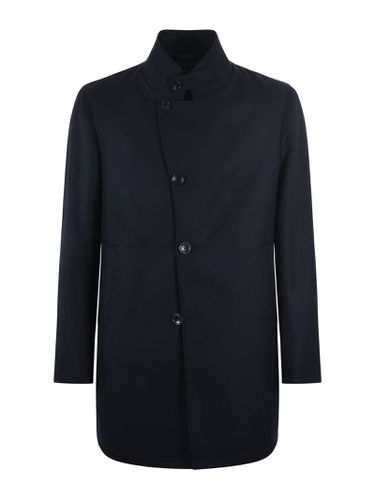 Gordon Wool Gabardine Fabric Coat - Tagliatore 0205 - Modalova