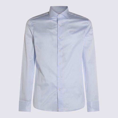 Canali Light Blue Cotton Shirt - Canali - Modalova
