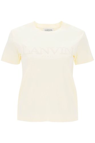 Embroidered Lanvin Regular T-shirt - Lanvin - Modalova