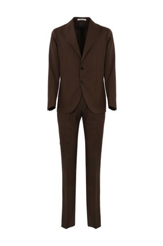 Single-breasted Wool Suit - Tagliatore - Modalova