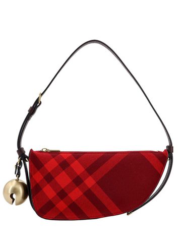 Mini Shield Check-pattern Bell-charm Shoulder Bag - Burberry - Modalova