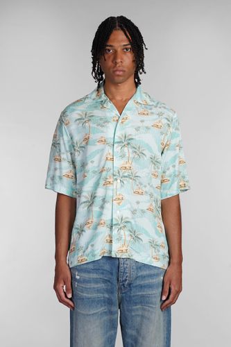 AMIRI Shirt In Cyan Viscose - AMIRI - Modalova