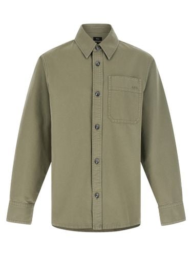 A. P.C. Logo Embroidery Shirt - A.P.C. - Modalova