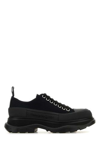 Black Canvas Tread Slick Sneakers - Alexander McQueen - Modalova