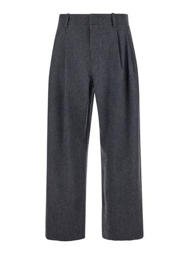 Virgin Wool Double-pleats Wide Trousers - Tonywack - Modalova