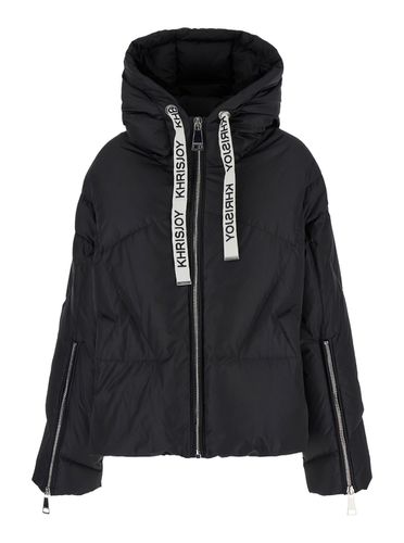 Down Jacket With Branded Drawstring In In Tech Fabric Woman - Khrisjoy - Modalova