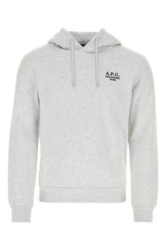 A. P.C. Melange Grey Cotton Sweatshirt - A.P.C. - Modalova