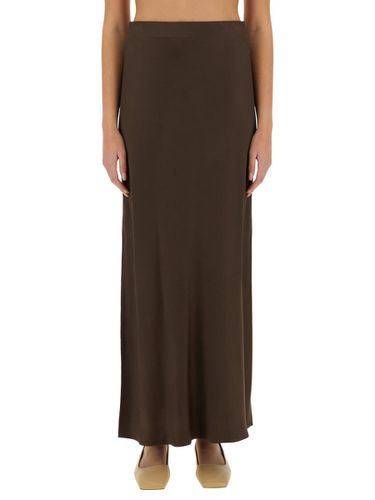 Cady Satin fluid Bias-cut Skirt - Brunello Cucinelli - Modalova