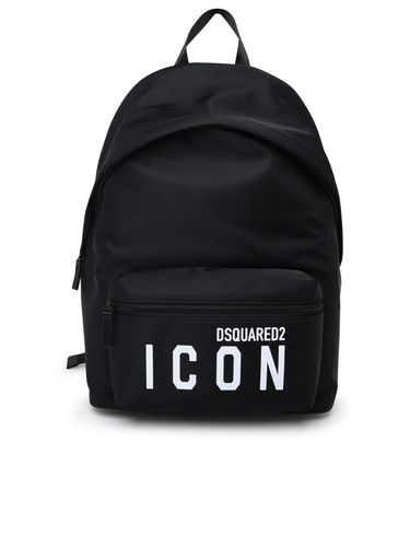 Be Icon Black Fabric Backpack - Dsquared2 - Modalova