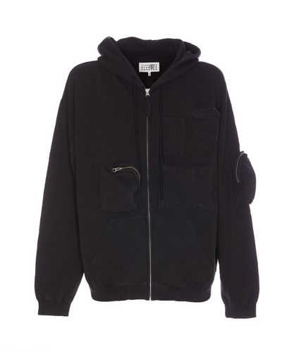 MM6 Maison Margiela Zip Hoodie - MM6 Maison Margiela - Modalova