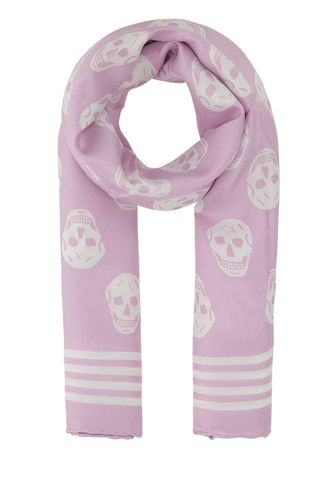 Allover Skull Printed Scarf - Alexander McQueen - Modalova