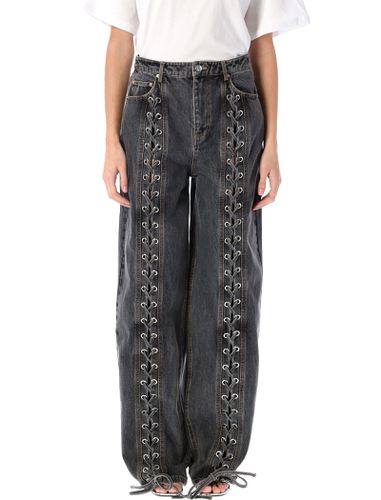 Denim Laced Leg Pant - Rotate by Birger Christensen - Modalova