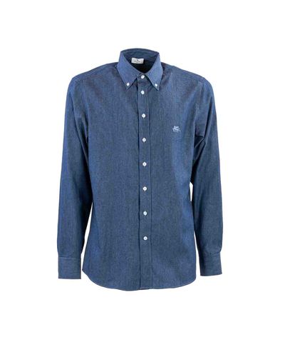 Etro Shirts Blue - Etro - Modalova