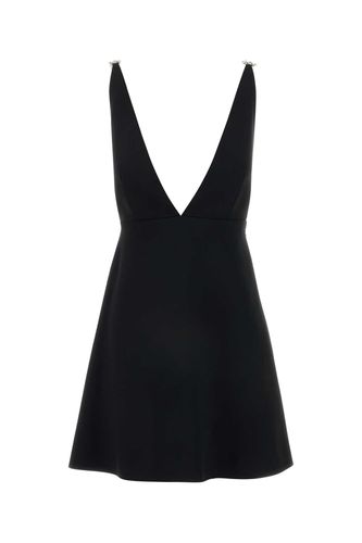 Prada Black Sable Mini Dress - Prada - Modalova